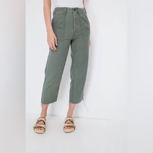 Mother roger that Green Pocket private ankle Pants